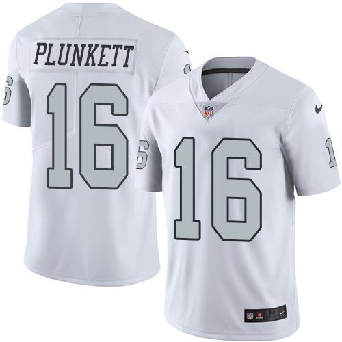 Nike Raiders #16 Jim Plunkett White Youth Stitched NFL Limited R