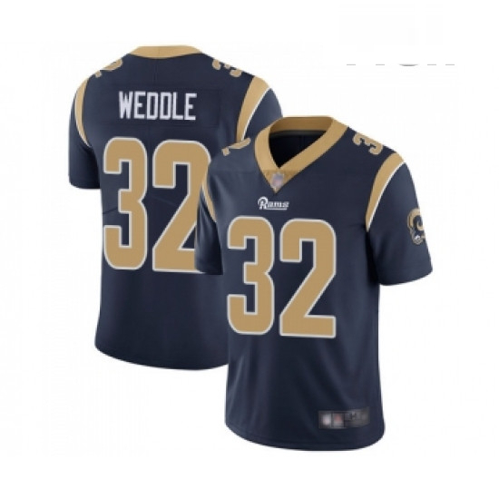 Men Los Angeles Rams 32 Eric Weddle Navy Blue Team Color Vapor Untouchable Limited Player Football J