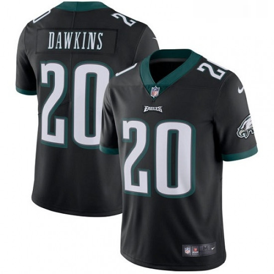 Youth Nike Philadelphia Eagles 20 Brian Dawkins Black Alternate Vapor Untouchable Limited Player NFL