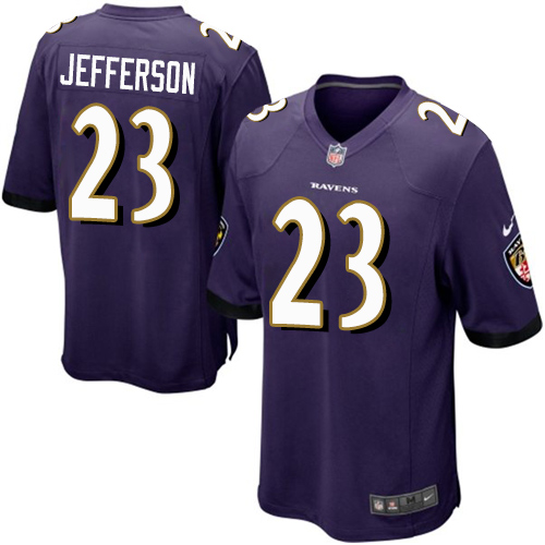 Nike Ravens #23 Tony Jefferson Purple Team Color Youth Stitched 