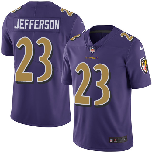 Nike Ravens #23 Tony Jefferson Purple Youth Stitched NFL Limited