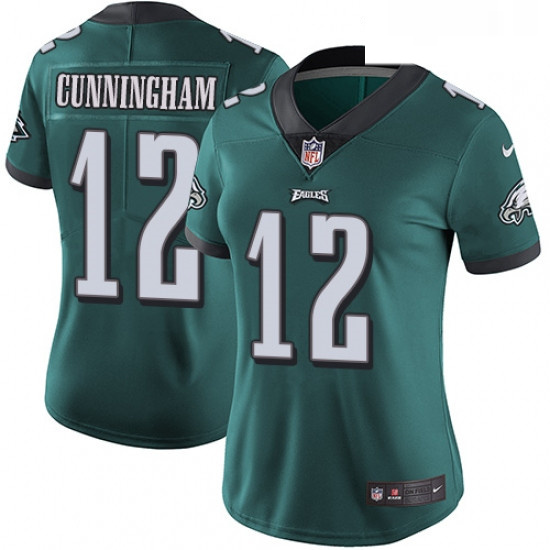 Womens Nike Philadelphia Eagles 12 Randall Cunningham Midnight Green Team Color Vapor Untouchable Li