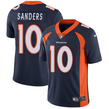 Nike Broncos #10 Emmanuel Sanders Navy Blue Alternate Mens Stitched NFL Vapor Untouchable Limited Je