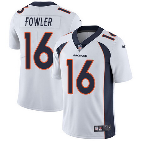 Nike Broncos #16 Bennie Fowler White Mens Stitched NFL Vapor Untouchable Limited Jersey