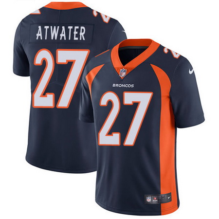 Nike Broncos #27 Steve Atwater Navy Blue Alternate Mens Stitched NFL Vapor Untouchable Limited Jerse