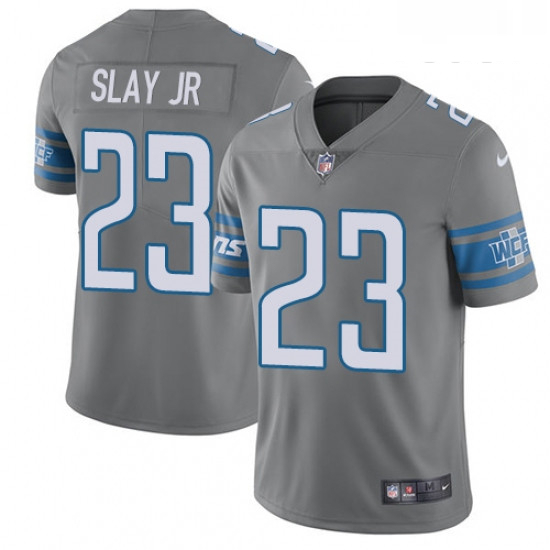 Youth Nike Detroit Lions 23 Darius Slay Jr Limited Steel Rush Vapor Untouchable NFL Jersey