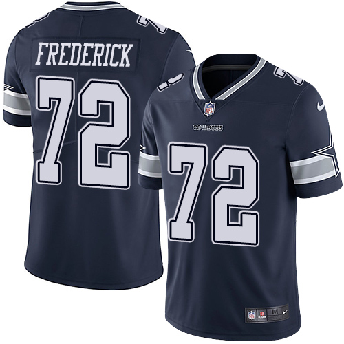 Nike Cowboys #72 Travis Frederick Navy Blue Team Color Mens Stitched NFL Vapor Untouchable Limited J