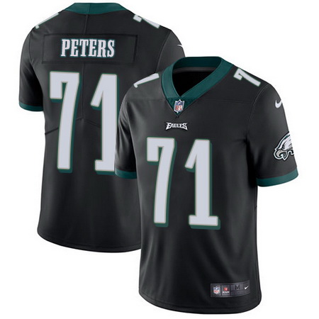 Nike Eagles #71 Jason Peters Black Alternate Mens Stitched NFL Vapor Untouchable Limited Jersey