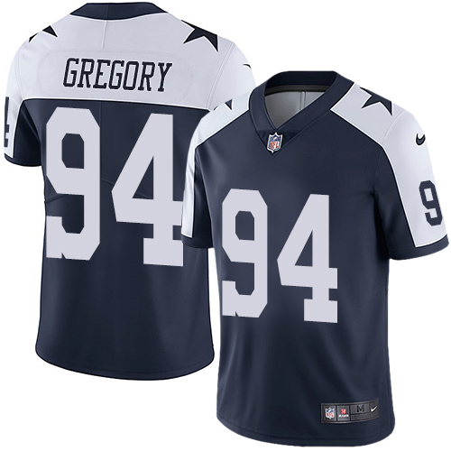 Nike Cowboys #94 Randy Gregory Navy Blue Thanksgiving Mens Stitched NFL Vapor Untouchable Limited Th