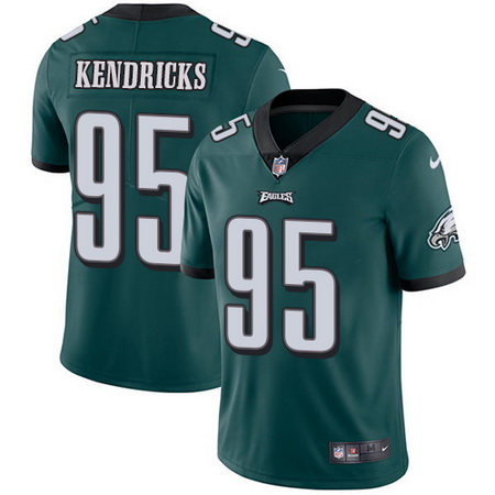 Nike Eagles #95 Mychal Kendricks Midnight Green Team Color Mens Stitched NFL Vapor Untouchable Limit