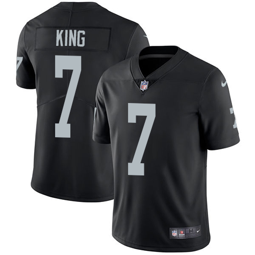 Nike Raiders #7 Marquette King Black Team Color Mens Stitched NFL Vapor Untouchable Limited Jersey