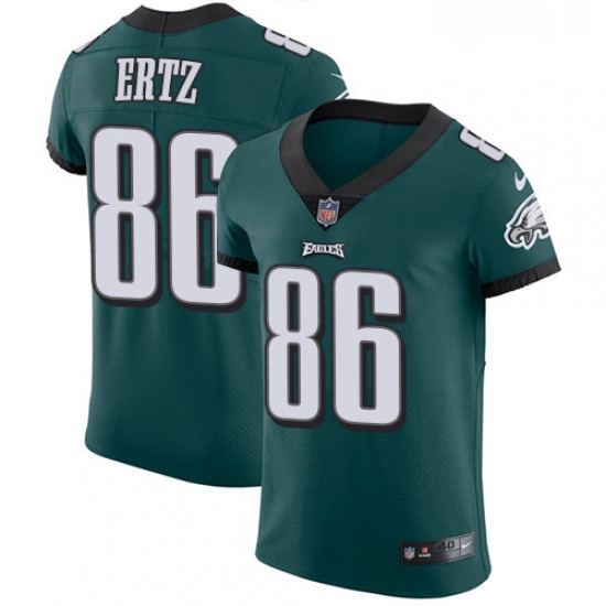 Mens Nike Philadelphia Eagles 86 Zach Ertz Midnight Green Team Color Vapor Untouchable Elite Player 