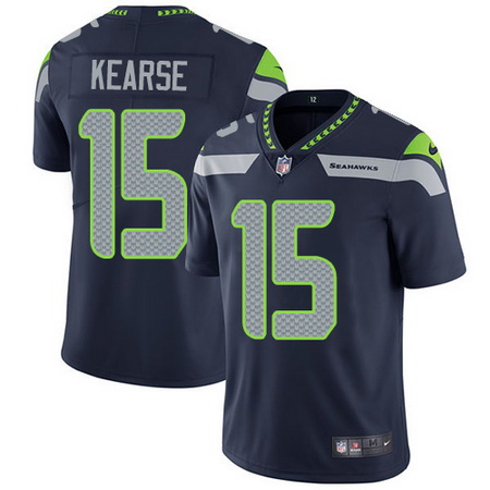 Nike Seahawks #15 Jermaine Kearse Steel Blue Team Color Mens Stitched NFL Vapor Untouchable Limited 