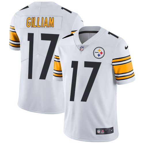 Nike Steelers #17 Joe Gilliam White Mens Stitched NFL Vapor Untouchable Limited Jersey