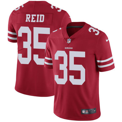 Nike 49ers #35 Eric Reid Red Team Color Mens Stitched NFL Vapor Untouchable Limited Jersey