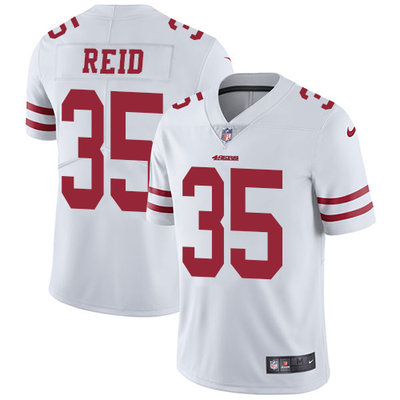Nike 49ers #35 Eric Reid White Mens Stitched NFL Vapor Untouchab