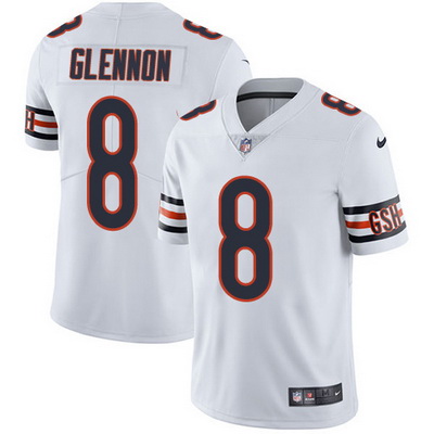 Nike Bears #8 Mike Glennon White Mens Stitched NFL Vapor Untouchable Limited Jersey