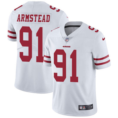 Nike 49ers #91 Arik Armstead White Mens Stitched NFL Vapor Untouchable Limited Jersey