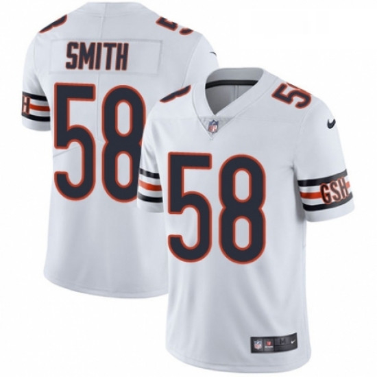 Youth Nike Chicago Bears 58 Roquan Smith White Vapor Untouchable