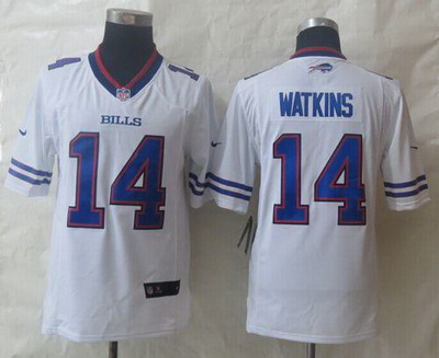 Nike Bills #14 Sammy Watkins White Mens Stitched NFL Vapor Untouchable Limited Jersey