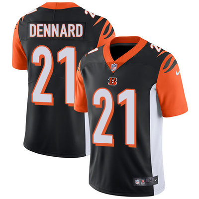 Nike Bengals #21 Darqueze Dennard Black Team Color Mens Stitched NFL Vapor Untouchable Limited Jerse