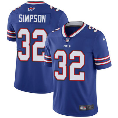 Nike Bills #32 O  J  Simpson Royal Blue Team Color Mens Stitched NFL Vapor Untouchable Limited Jerse