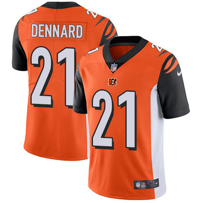 Nike Bengals #21 Darqueze Dennard Orange Alternate Mens Stitched NFL Vapor Untouchable Limited Jerse
