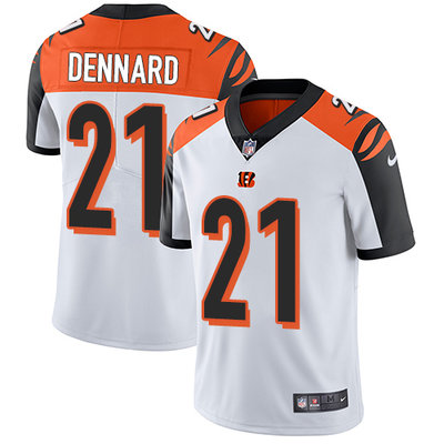 Nike Bengals #21 Darqueze Dennard White Mens Stitched NFL Vapor Untouchable Limited Jersey