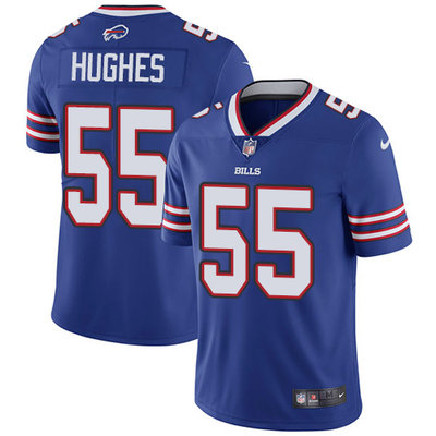 Nike Bills #55 Jerry Hughes Royal Blue Team Color Mens Stitched NFL Vapor Untouchable Limited Jersey