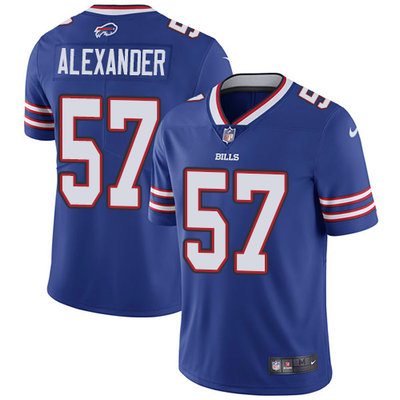 Nike Bills #57 Lorenzo Alexander Royal Blue Team Color Mens Stit