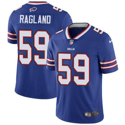 Nike Bills #59 Reggie Ragland Royal Blue Team Color Mens Stitched NFL Vapor Untouchable Limited Jers