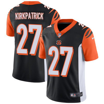 Nike Bengals #27 Dre Kirkpatrick Black Team Color Mens Stitched NFL Vapor Untouchable Limited Jersey
