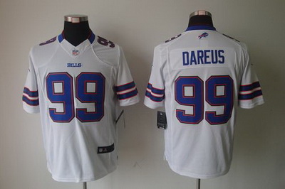 Nike Bills #99 Marcell Dareus White Mens Stitched NFL Vapor Untouchable Limited Jersey