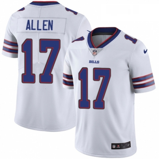 Youth Nike Buffalo Bills 17 Josh Allen White Vapor Untouchable L