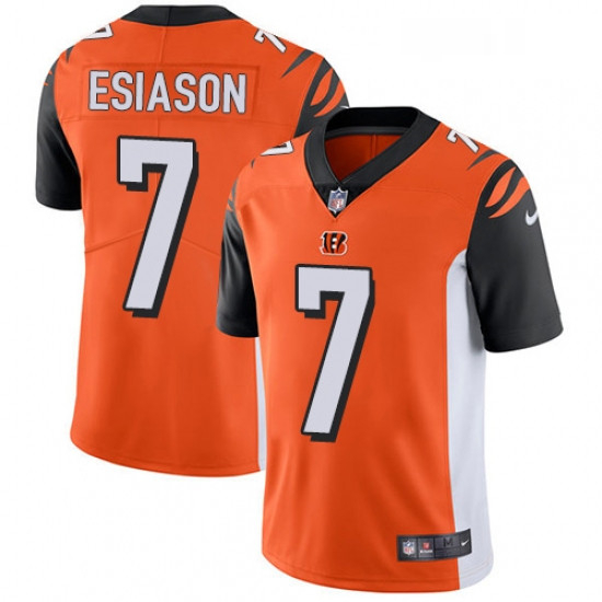 Mens Nike Cincinnati Bengals 7 Boomer Esiason Vapor Untouchable Limited Orange Alternate NFL Jersey