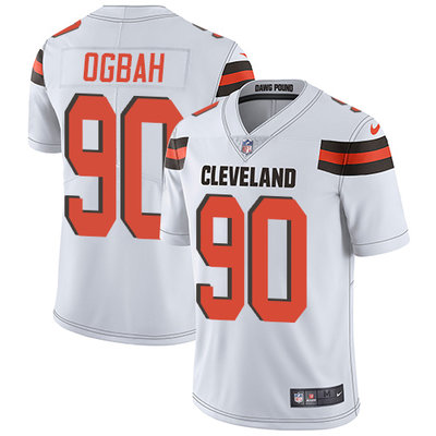 Nike Browns #90 Emmanuel Ogbah White Mens Stitched NFL Vapor Untouchable Limited Jersey