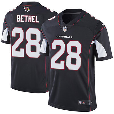 Nike Cardinals #28 Justin Bethel Black Alternate Mens Stitched N