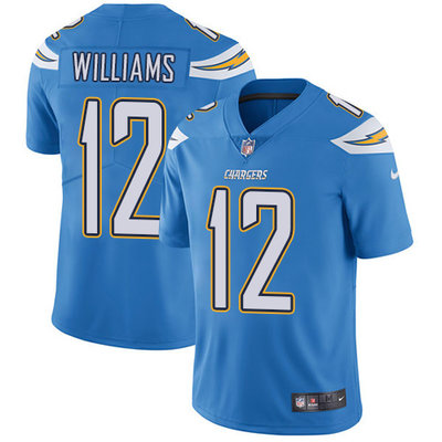 Nike Chargers #12 Mike Williams Electric Blue Alternate Mens Stitched NFL Vapor Untouchable Limited 