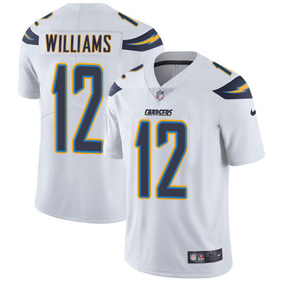 Nike Chargers #12 Mike Williams White Mens Stitched NFL Vapor Untouchable Limited Jersey