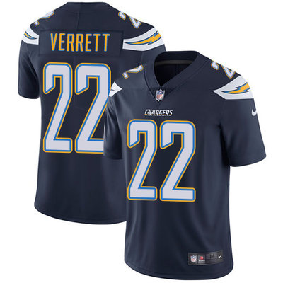 Nike Chargers #22 Jason Verrett Navy Blue Team Color Mens Stitched NFL Vapor Untouchable Limited Jer