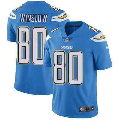 Nike Chargers #80 Kellen Winslow Electric Blue Alternate Mens Stitched NFL Vapor Untouchable Limited