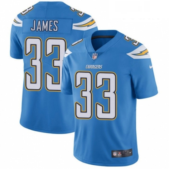 Youth Nike Los Angeles Chargers 33 Derwin James Electric Blue Alternate Vapor Untouchable Elite Play