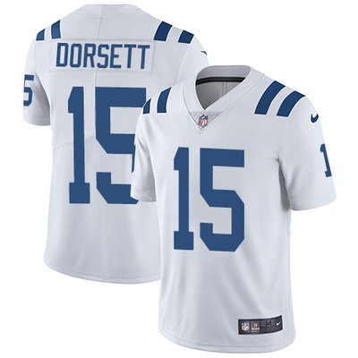 Nike Colts #15 Phillip Dorsett White Mens Stitched NFL Vapor Unt