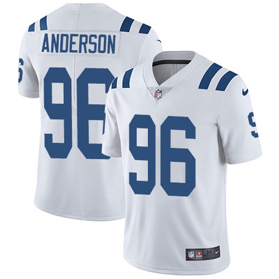 Nike Colts #96 Henry Anderson White Mens Stitched NFL Vapor Unto