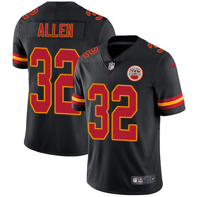 Nike Chiefs #32 Marcus Allen Black Mens Stitched NFL Limited Rus