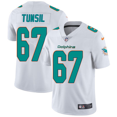 Nike Dolphins #67 Laremy Tunsil White Mens Stitched NFL Vapor Untouchable Limited Jersey