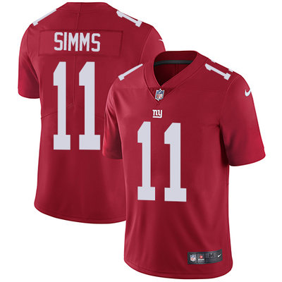Nike Giants #11 Phil Simms Red Alternate Mens Stitched NFL Vapor