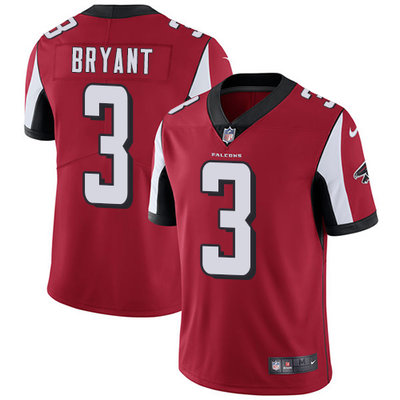 Nike Falcons #3 Matt Bryant Red Team Color Mens Stitched NFL Vapor Untouchable Limited Jersey