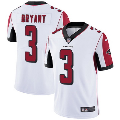 Nike Falcons #3 Matt Bryant White Mens Stitched NFL Vapor Untouchable Limited Jersey