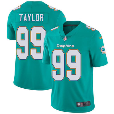 Nike Dolphins #99 Jason Taylor Aqua Green Team Color Mens Stitched NFL Vapor Untouchable Limited Jer